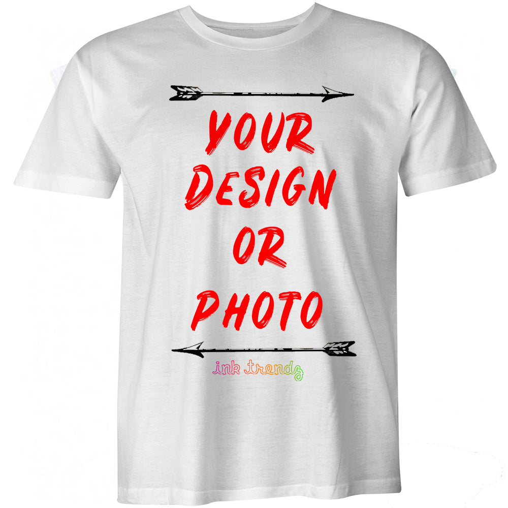 Custom White Men' T-Shirt