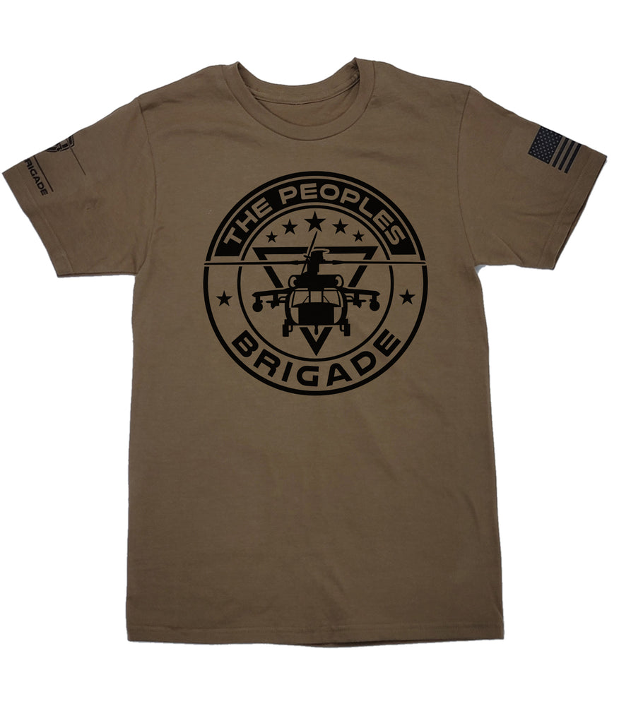 The Peoples Brigade Signature Round Helo T-Shirt, military T-shirt, Military Shirts, Grunt Style T-shirt, Patriotic Tee, Patriotic T-shirts