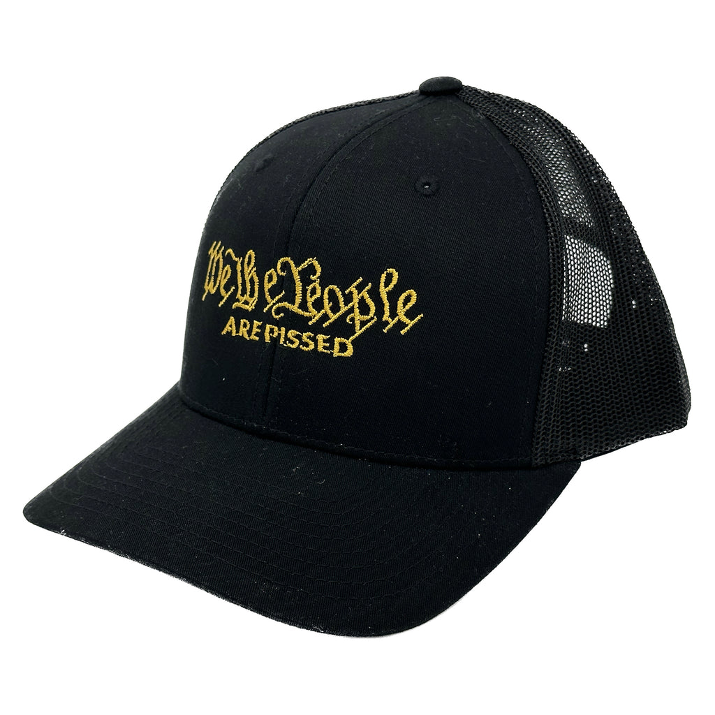 The Peoples Brigade We The People are Pissed Trucker Snapback Baseball Hat, Funny Parody Hat, FJB Hat, Trump Hat, We the People Hat Coyote Hat, Texas Hat
