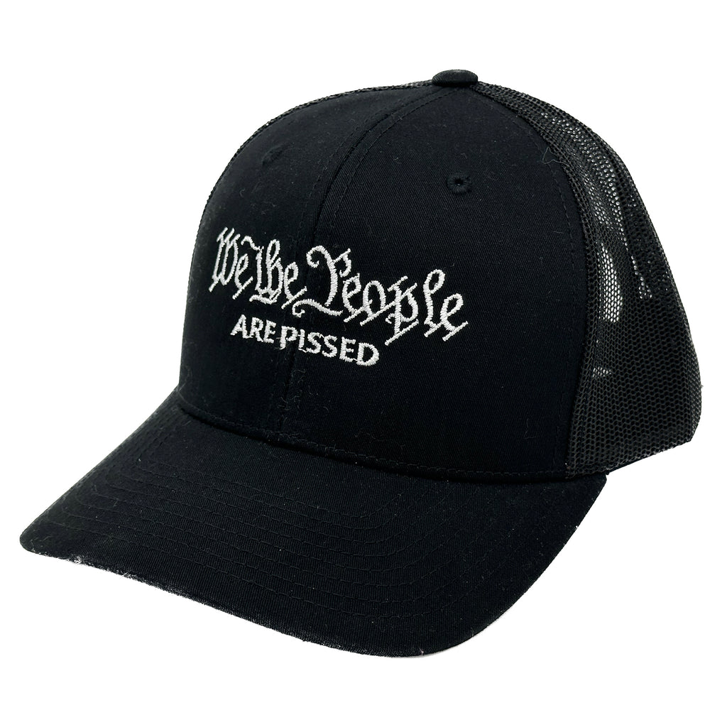 The Peoples Brigade We The People are Pissed Trucker Snapback Baseball Hat, Funny Parody Hat, FJB Hat, Trump Hat, We the People Hat