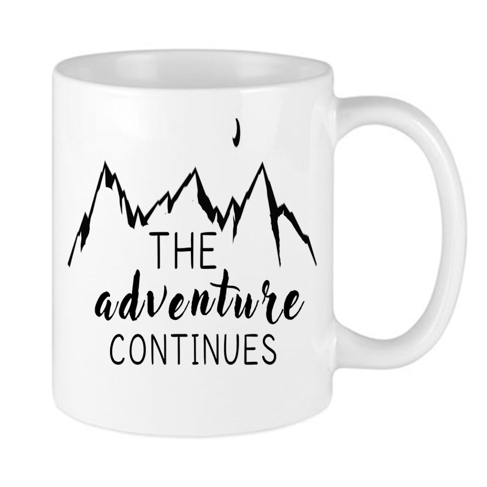 The Adventure Continues Mug - InkTrendz