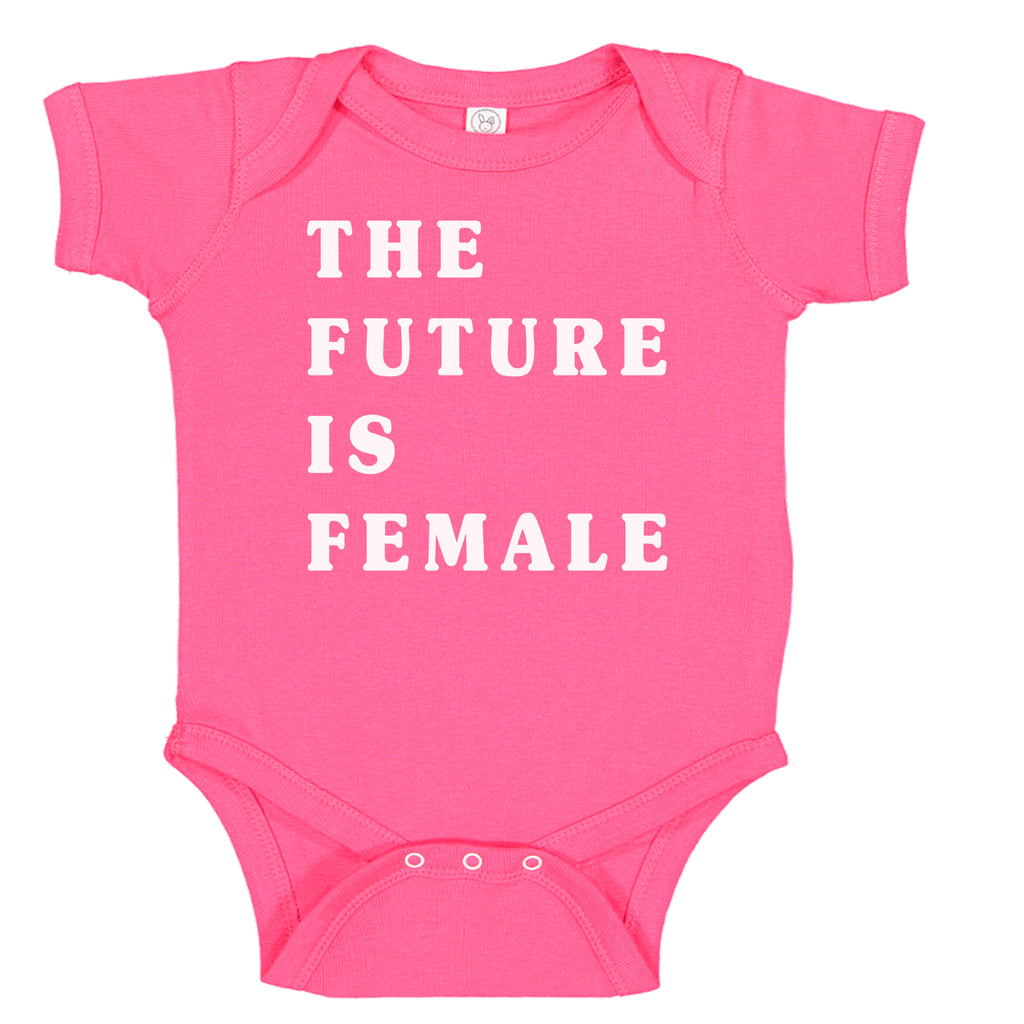 The Future Is Female Women's Power Feminism  Baby Bodysuit Romper