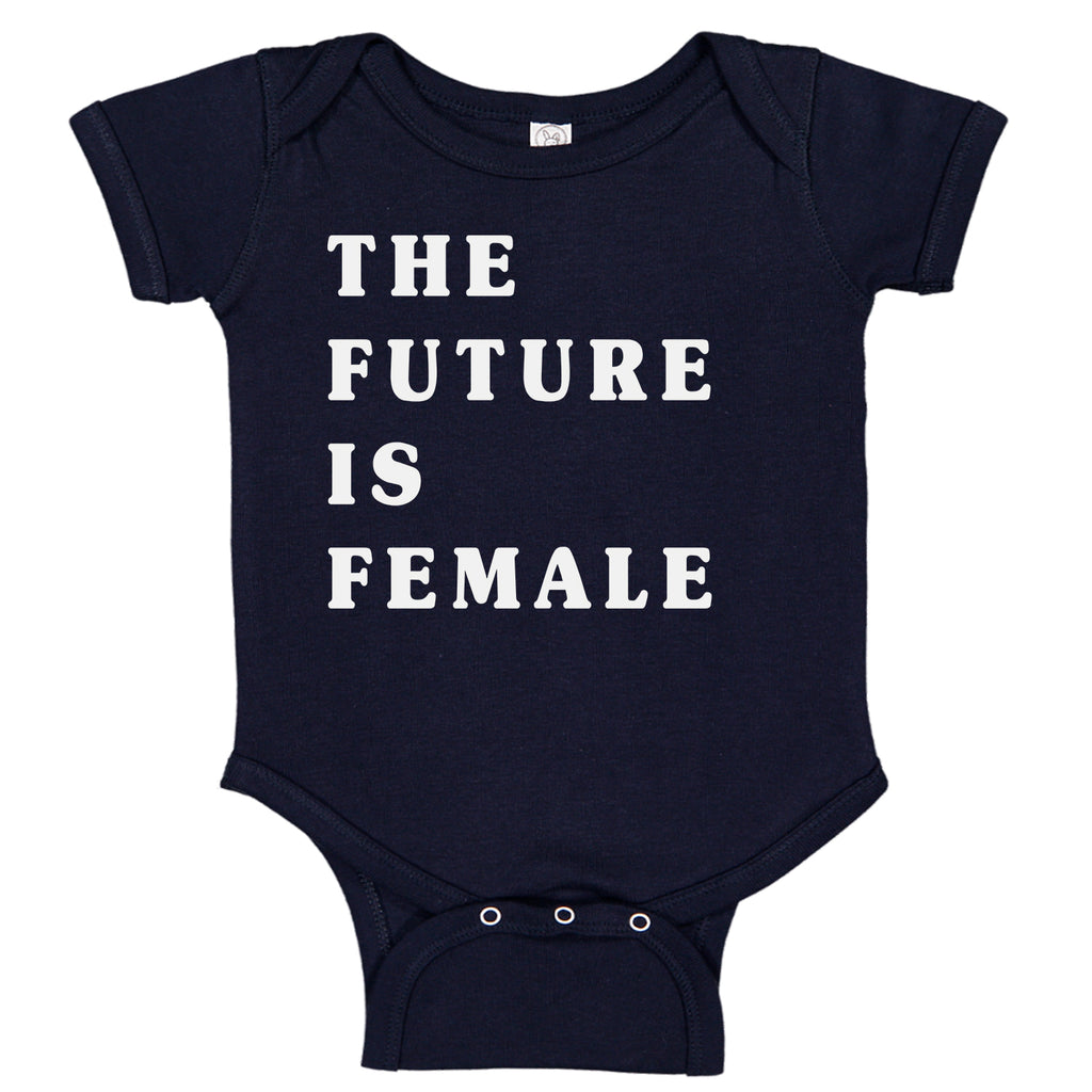 The Future Is Female Women's Power Feminism  Baby Bodysuit Romper