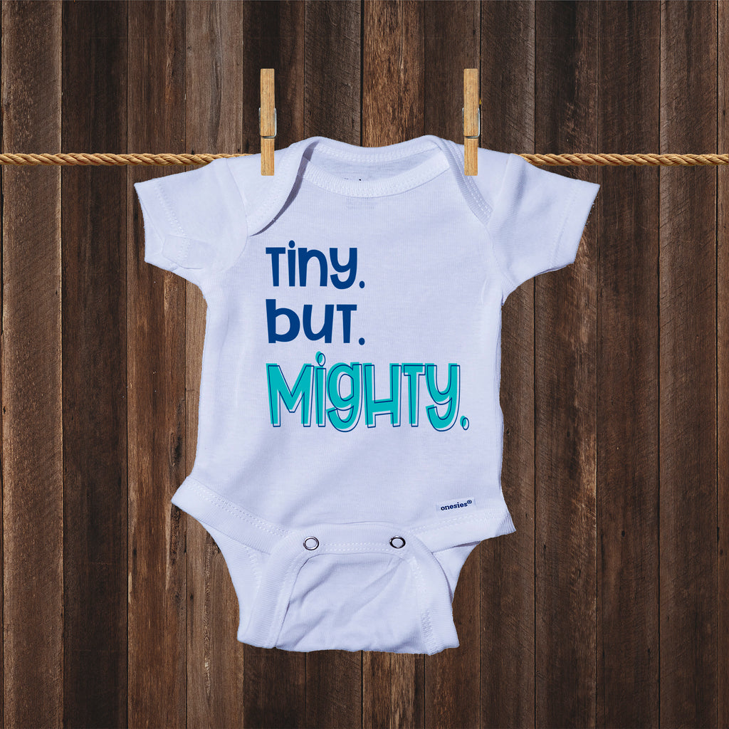 Tiny But Mighty- Miracle Baby- NICU Baby Onesie® One-Piece Bodysuit- Ink Trendz