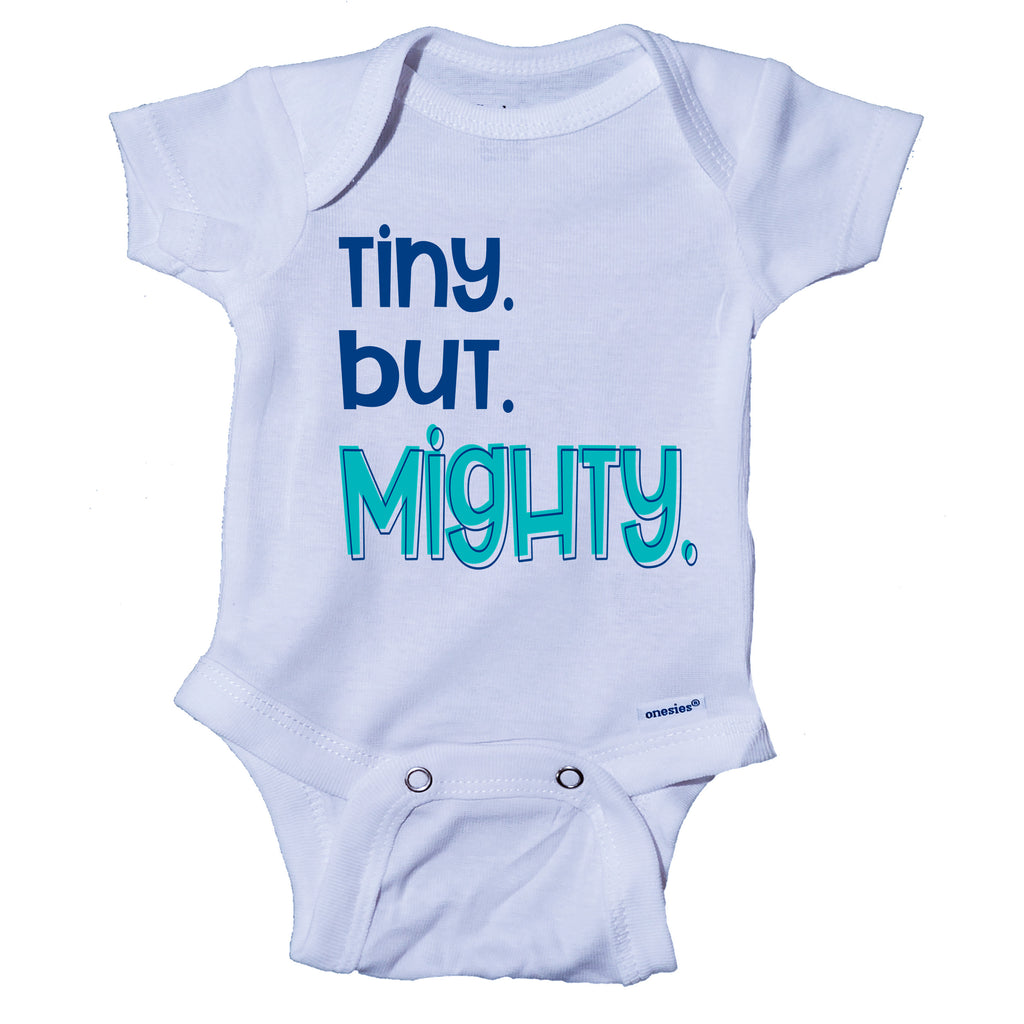 Tiny But Mighty- Miracle Baby- NICU Baby Onesie® One-Piece Bodysuit- Ink Trendz