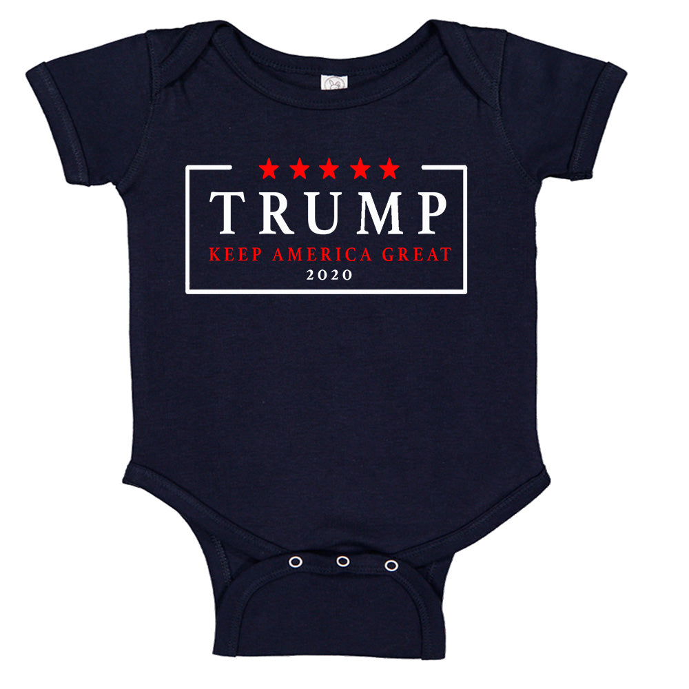 Ink Trendz® Keep america Great again MAGA Make America Great Again Baby Onesie Romper