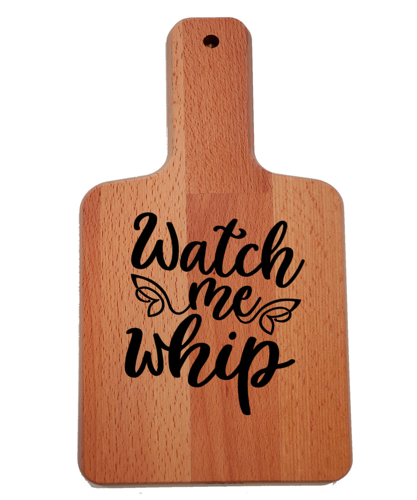 Ink Trendz Watch Me Whip Decorative Charcuterie Cheese Cutting Board