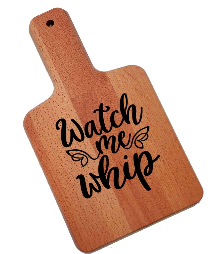 Ink Trendz Watch Me Whip Decorative Charcuterie Cheese Cutting Board