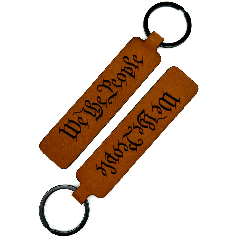 The Peoples Brigade We the People Are Pissed Faux Leather Key Chain