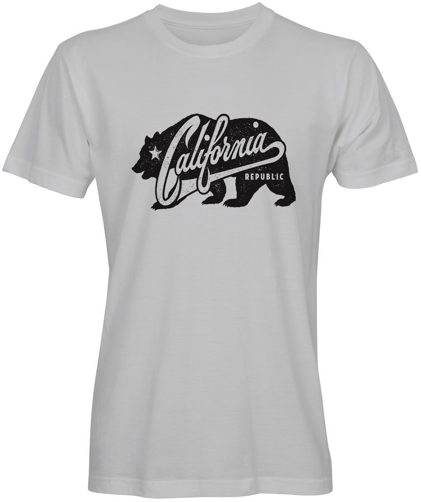 Ink Trendz® California Republic Grunge Bear T-Shirt