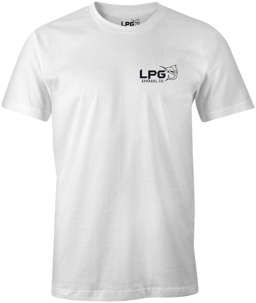 LPG Apparel Co. Puerto Rican Inshore Porgy Bluefish Bass Fish Flag T-Shirt