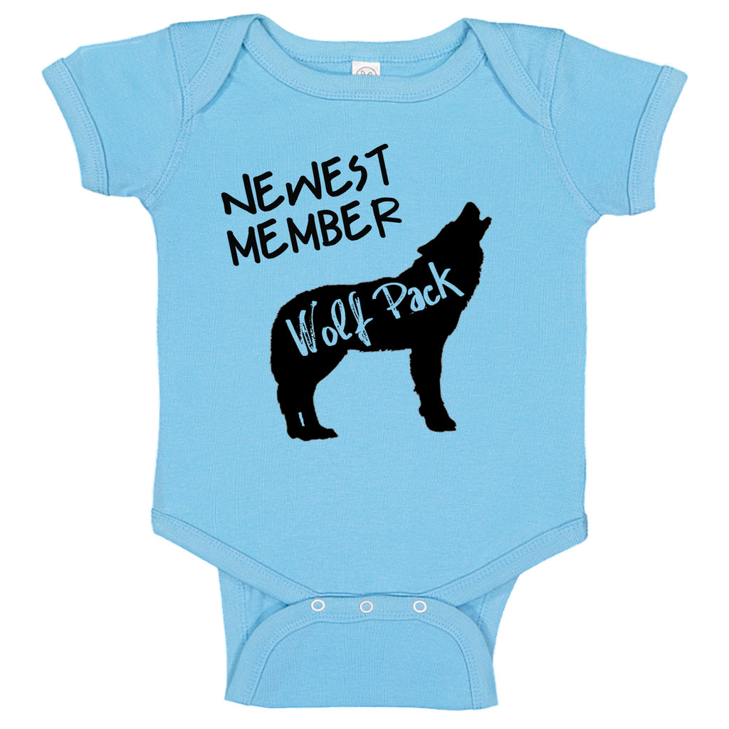 Newest Member Of The Wolfpack Bodysuit Baby Bodysuit