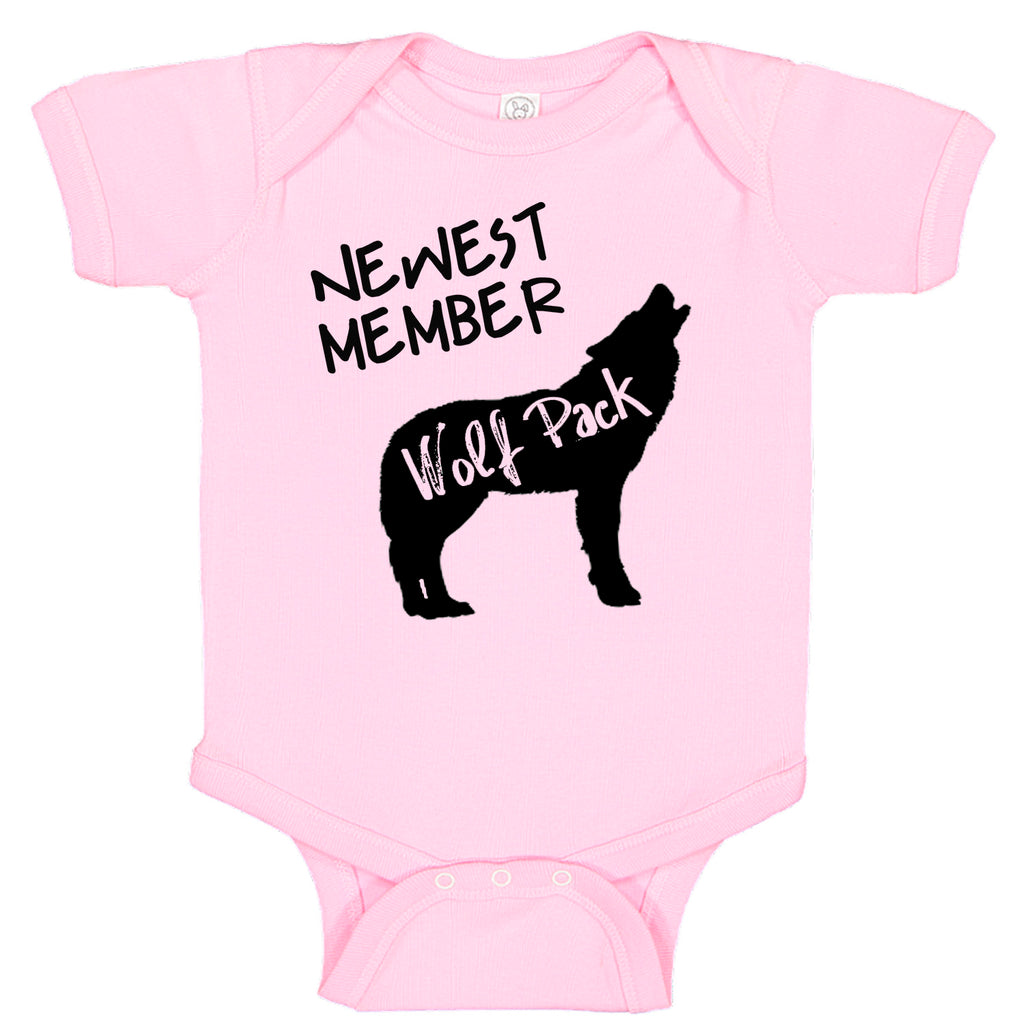 Newest Member Of The Wolfpack Bodysuit Baby Bodysuit