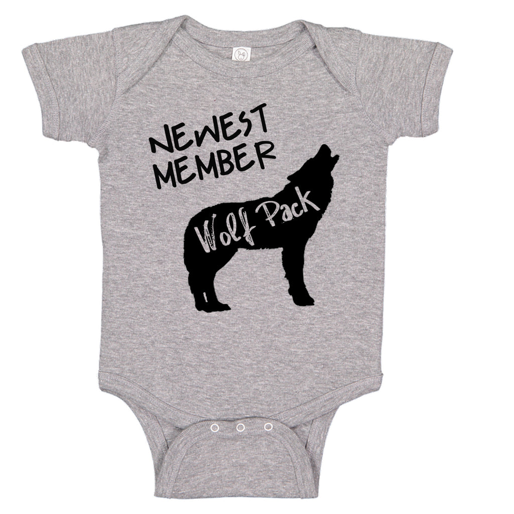 Newest Member Of The Wolfpack Bodysuit Baby Bodysuit