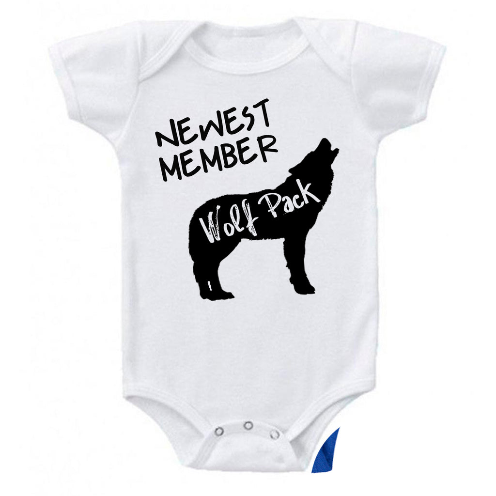 Newest Member Of The Wolfpack Bodysuit Baby Bodysuit