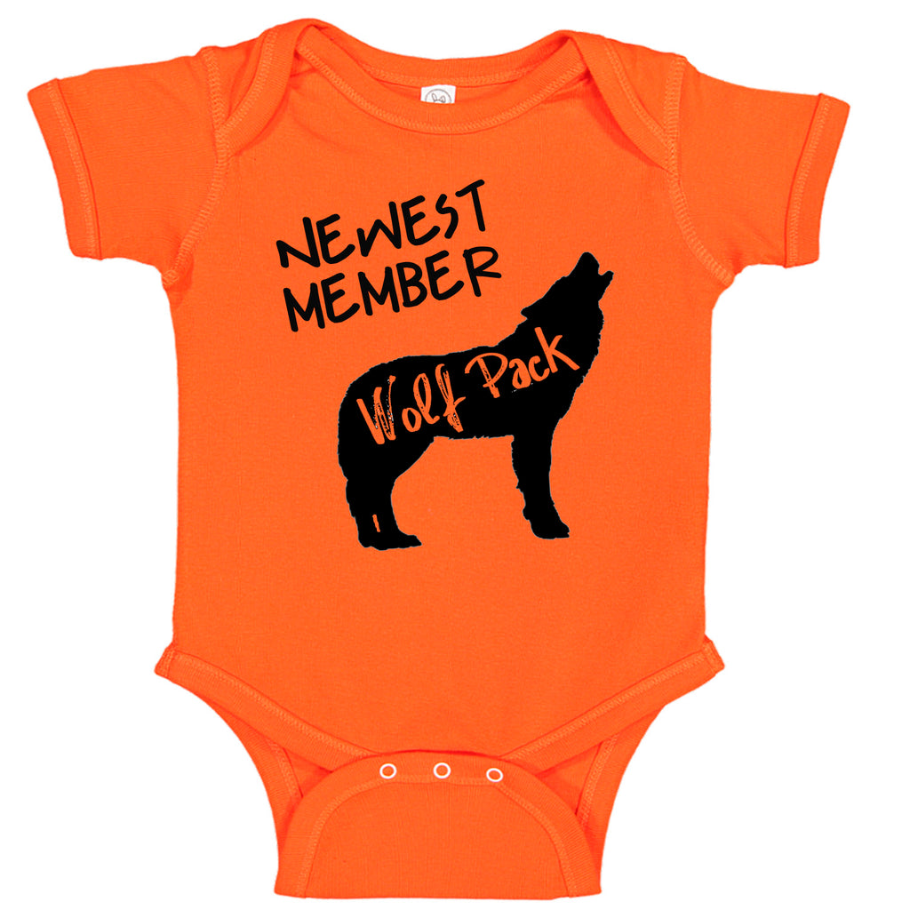 Newest Member Of The Wolfpack Bodysuit Baby Bodysuit