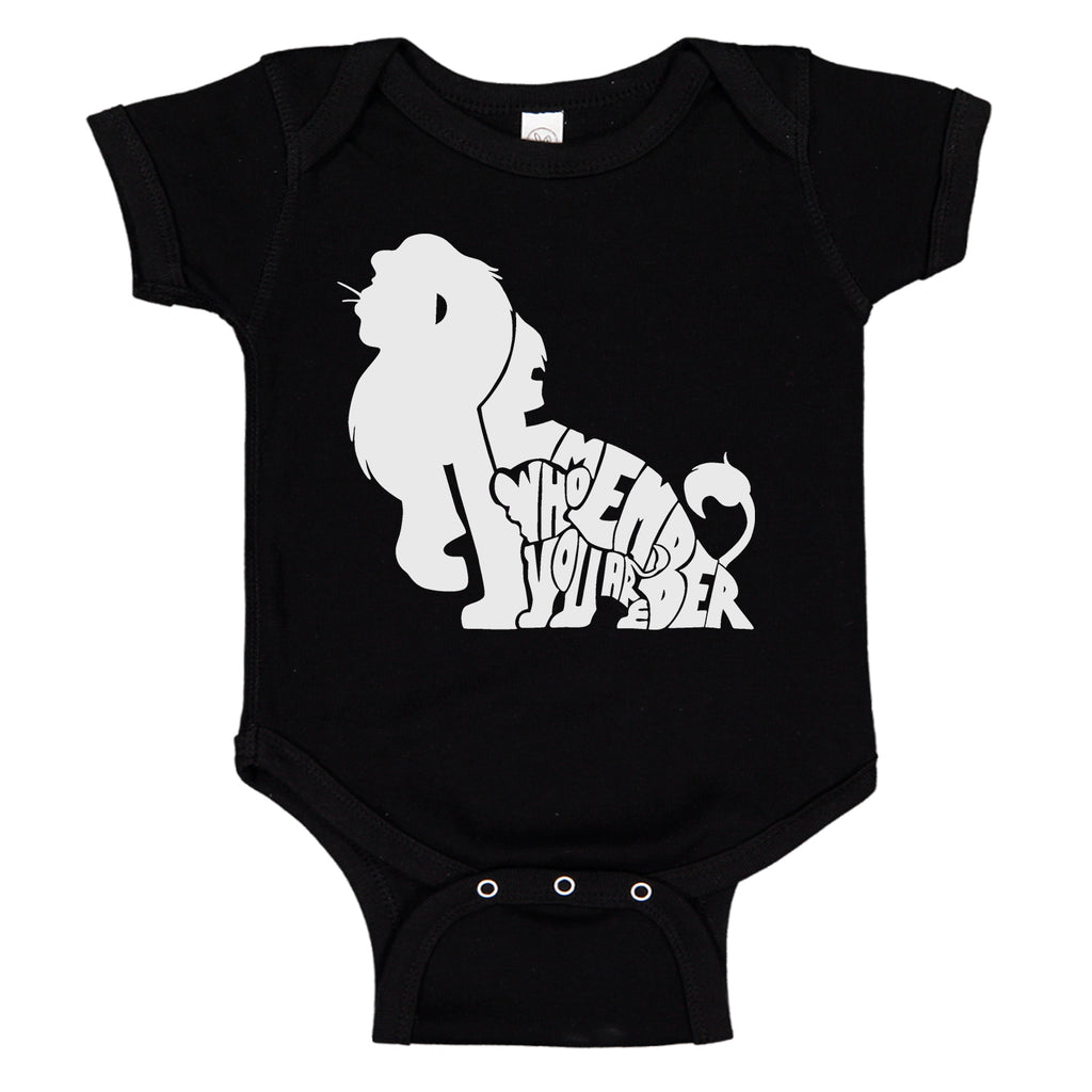 Remember Who You Are Simba Lion King Themed Bodysuit Romper