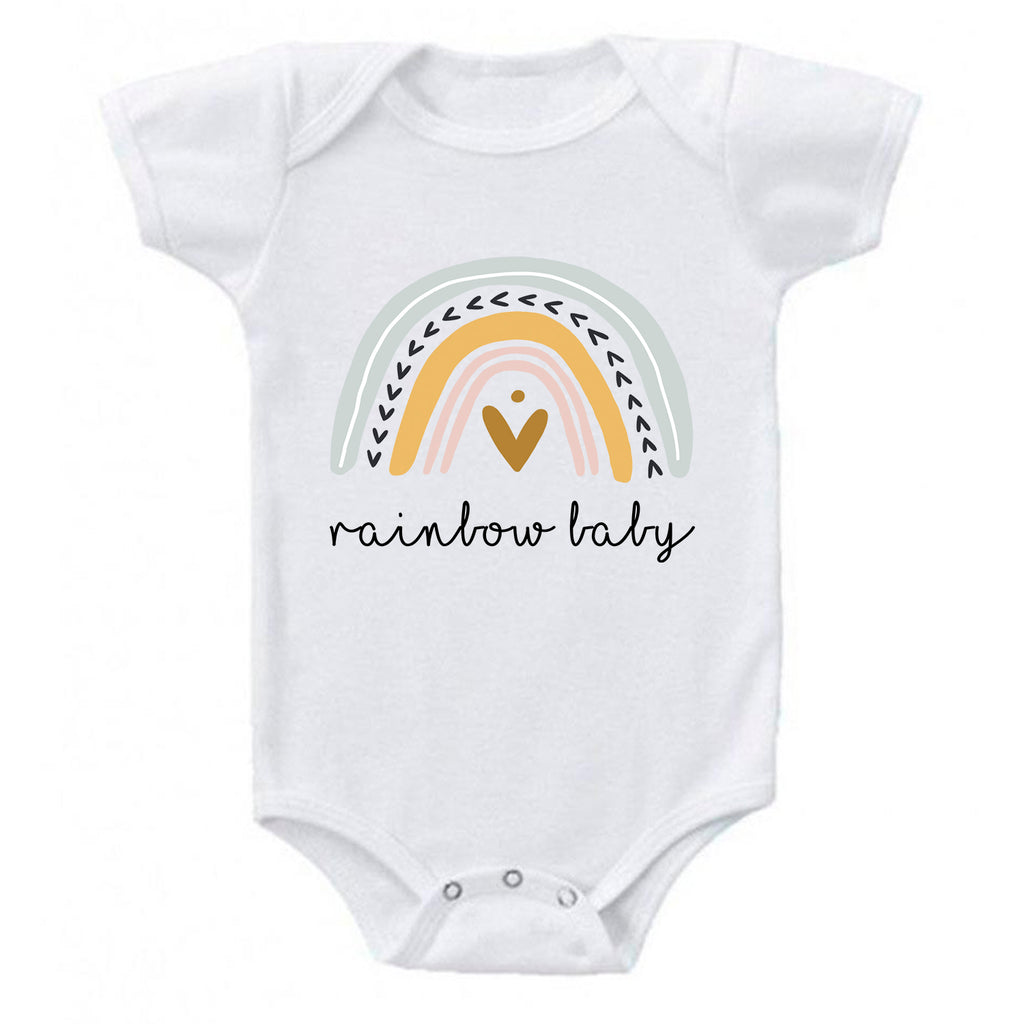Ink Trendz® Rainbow Baby Pregnancy Reveal Announcement Baby Romper Bodysuit