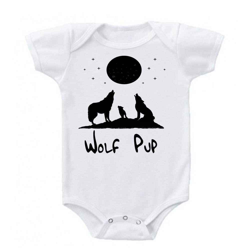 Wolf Pup Full Moon Baby Bodysuit