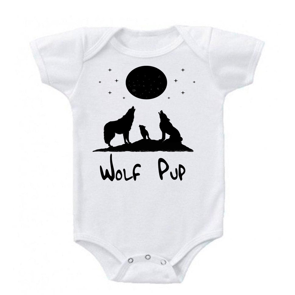Wolf Pup Full Moon Baby Bodysuit