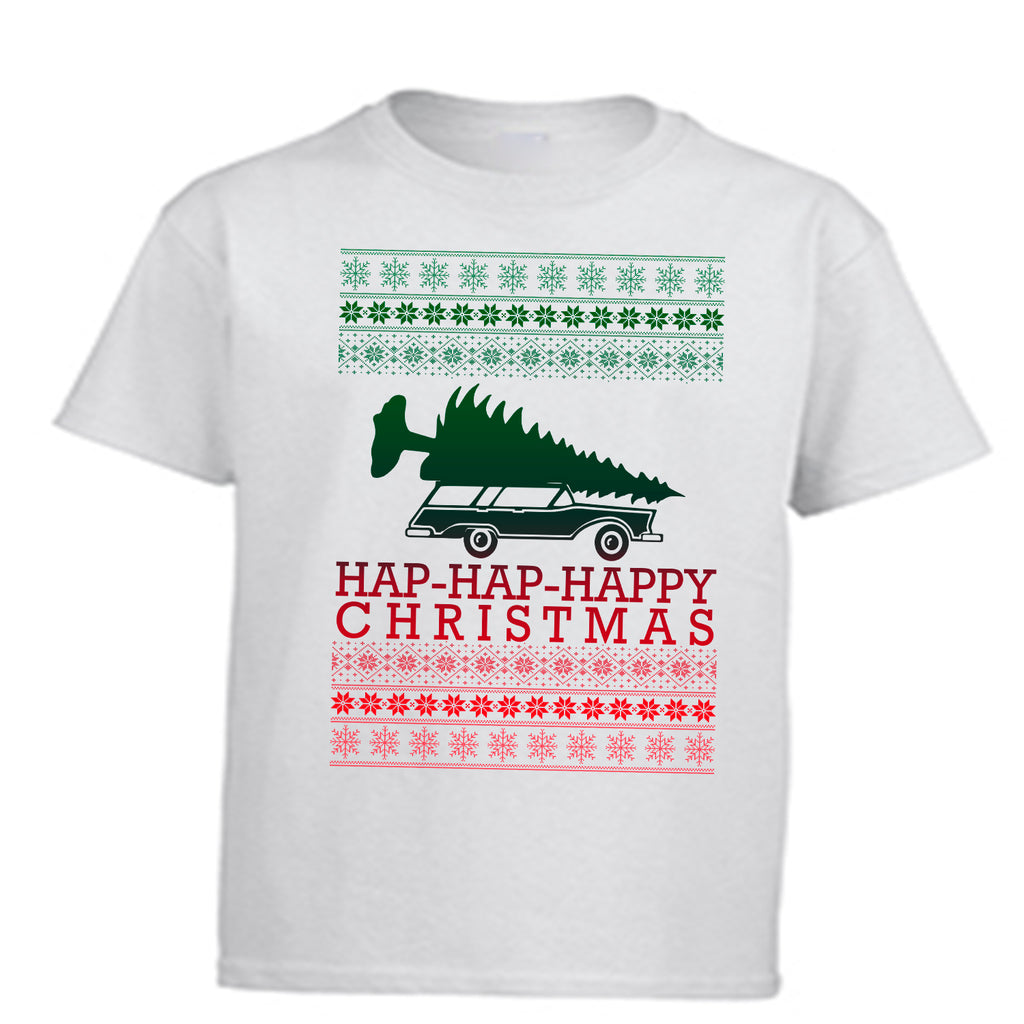 Griswald Hap-Hap-Happy Christmas Funny Youth Unisex T-Shirt